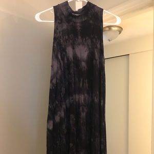 High Neck Tye Dye Dress